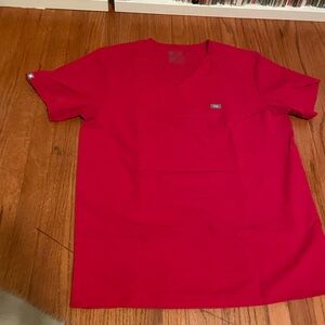 Figs Red scrub set Tansen medium